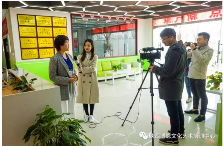 西安教育電視臺到我校進(jìn)行采訪報道