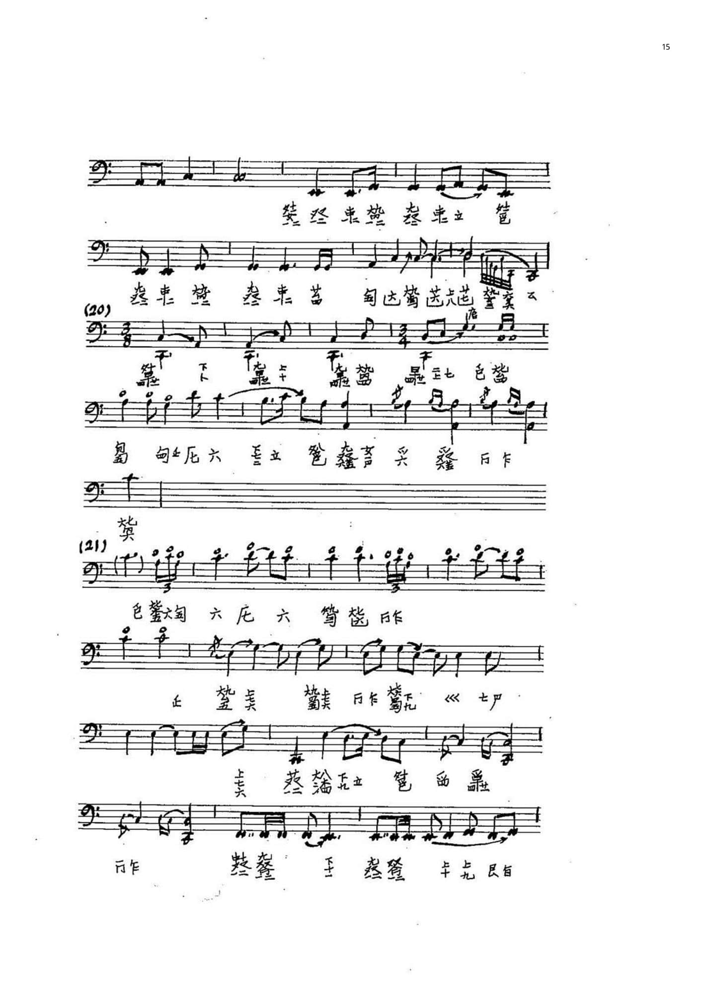 2021年中央音樂學(xué)院民樂系?？紡?fù)試規(guī)定曲目彈撥II組古琴-《廣陵散》