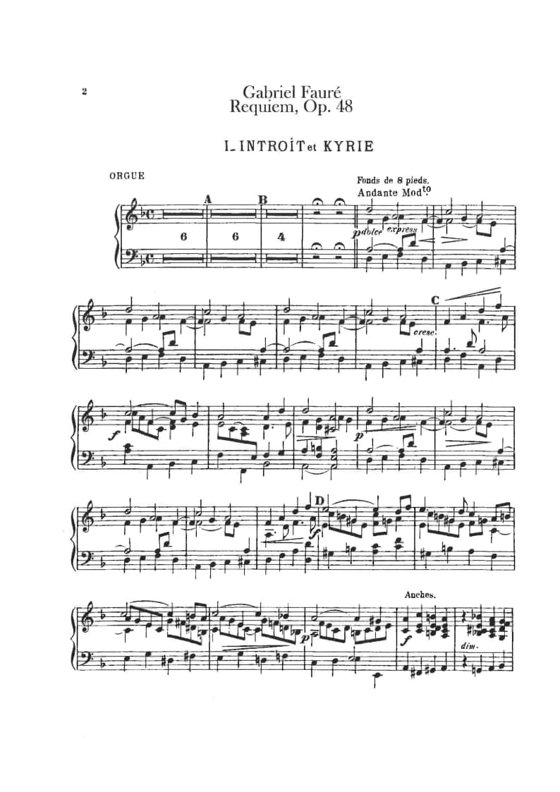 2021年中央音樂學(xué)院本科招生管風琴招考方向復(fù)試指定曲目