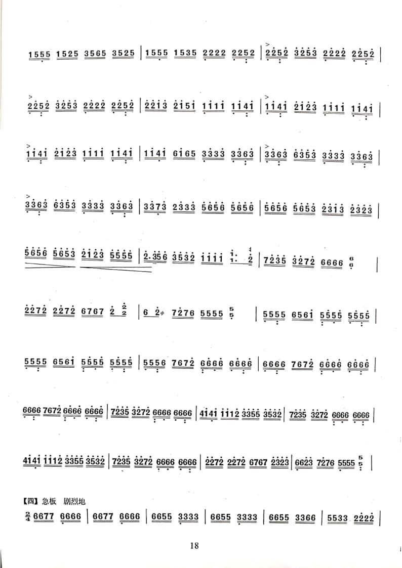 2021年中央音樂學(xué)院民樂系?？紡?fù)試規(guī)定曲目彈撥II組揚(yáng)琴-《將軍令》