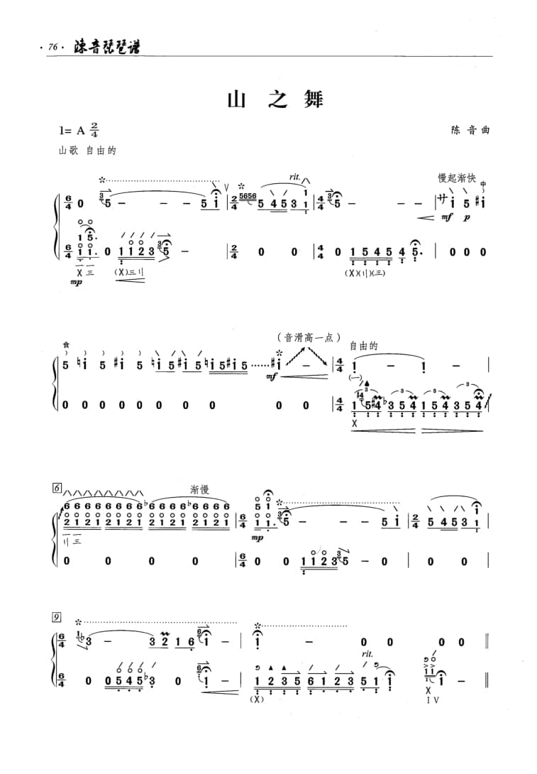 2021年中央音樂(lè)學(xué)院民樂(lè)系?？紡?fù)試曲目彈撥I組琵琶-《山之舞》