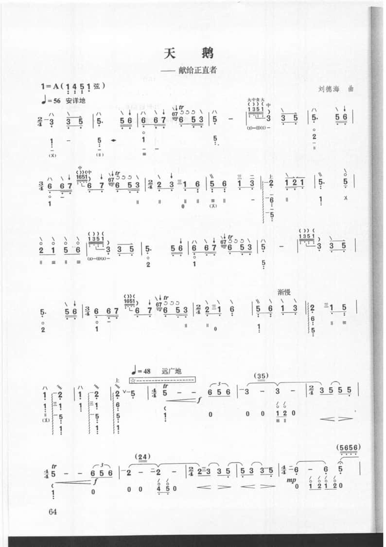 2021年中央音樂學院民樂系?？紡?fù)試曲目彈撥I組琵琶-《天鵝》