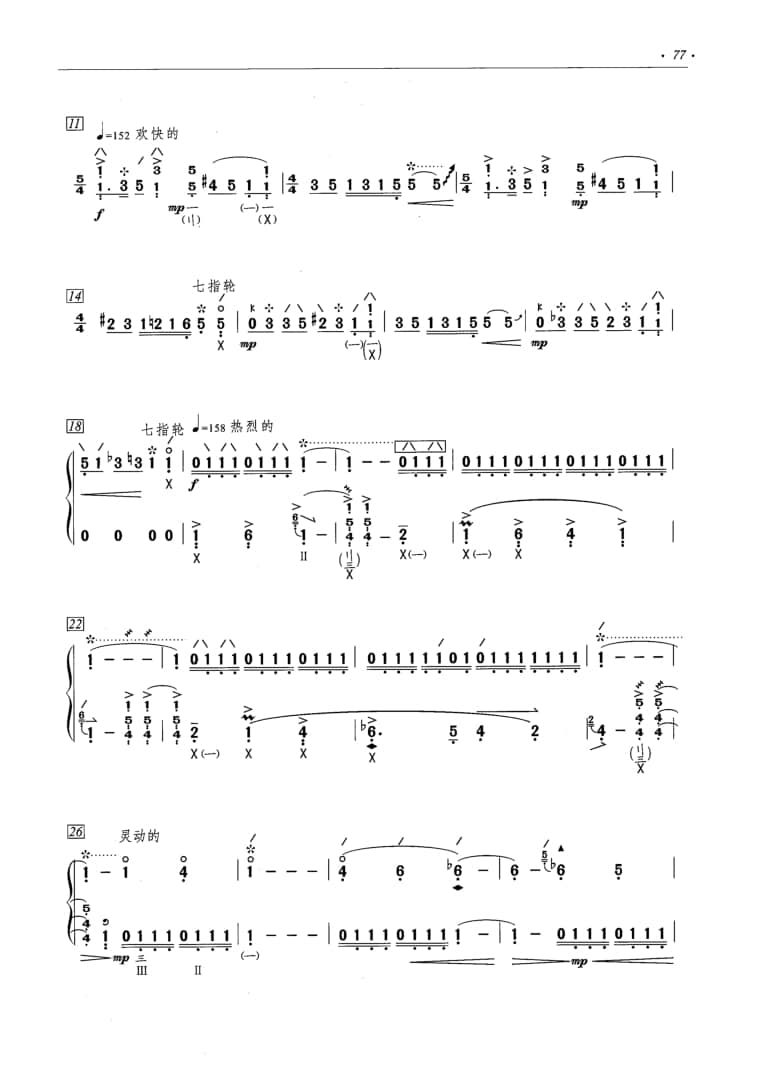 2021年中央音樂(lè)學(xué)院民樂(lè)系?？紡?fù)試曲目彈撥I組琵琶-《山之舞》