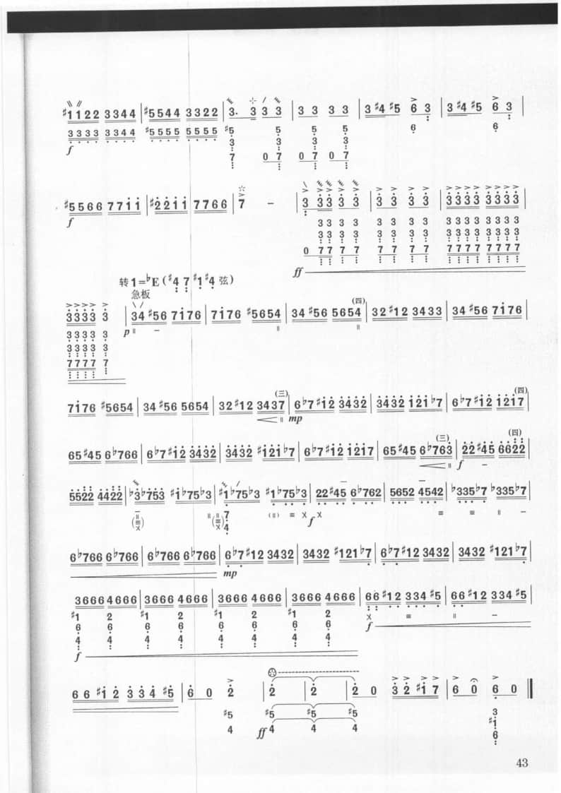 2021年中央音樂學(xué)院民樂系?？紡?fù)試曲目彈撥I組琵琶-《陽光照耀著塔什庫爾干》