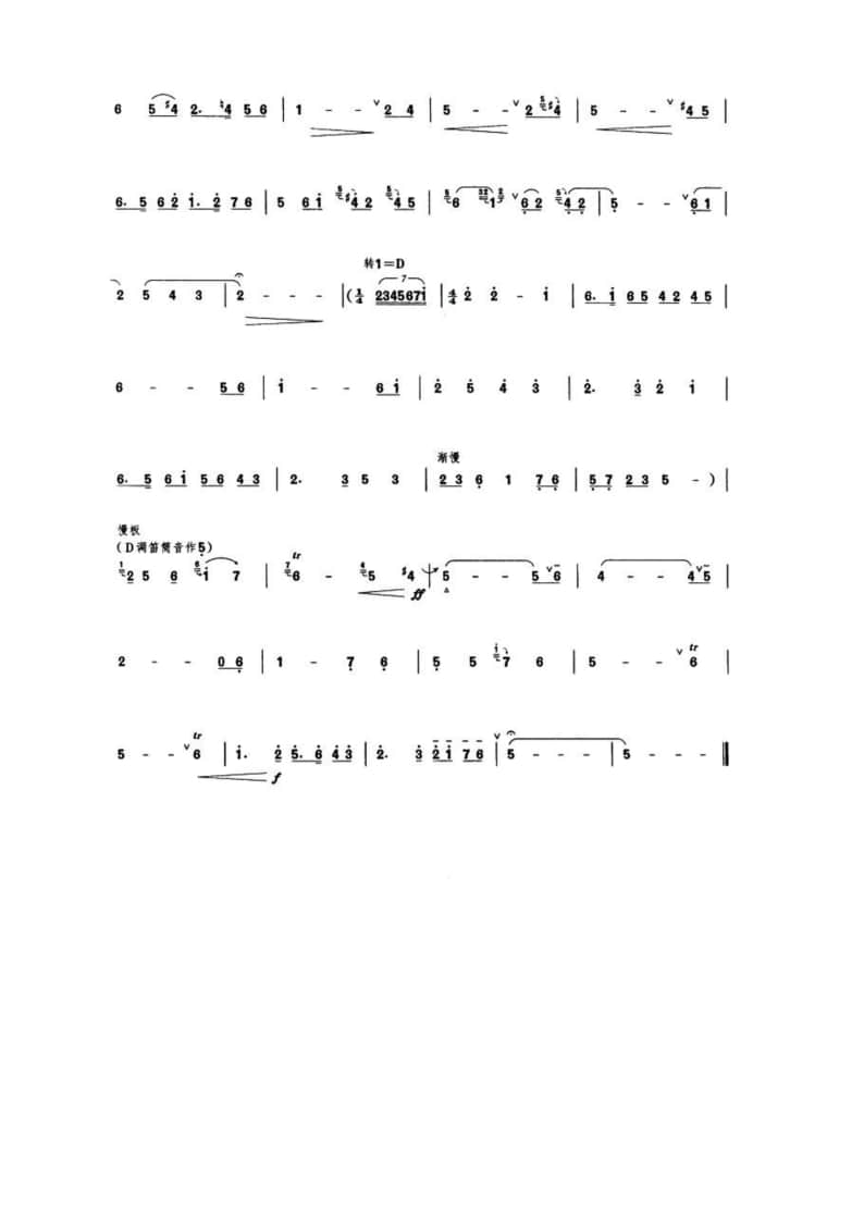 2021年中央音樂(lè)學(xué)院民樂(lè)系?？紡?fù)試曲目管樂(lè)組笛子-《走西口》
