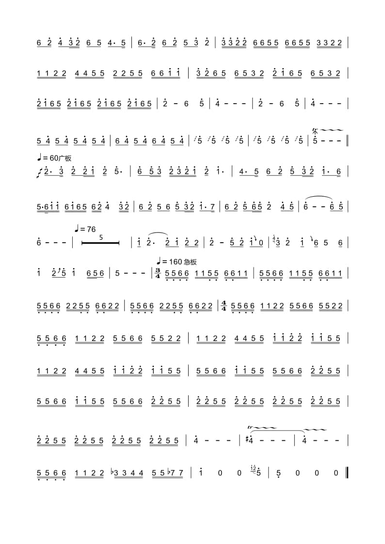 2021年中央音樂(lè)學(xué)院民樂(lè)系?？紡?fù)試曲目管樂(lè)組笛子-《陜北四章》IV樂(lè)章