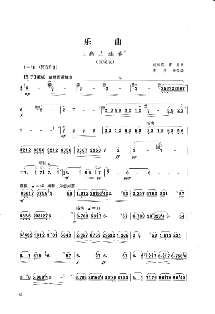 2021年中央音樂學(xué)院民樂系?？紡?fù)試曲目管樂組笛子-《幽蘭逢春》