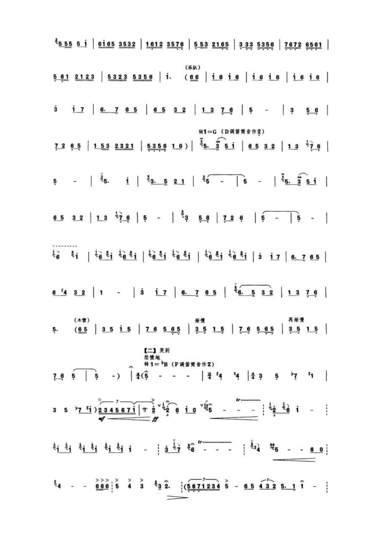 2021年中央音樂(lè)學(xué)院民樂(lè)系?？紡?fù)試曲目管樂(lè)組笛子-《走西口》