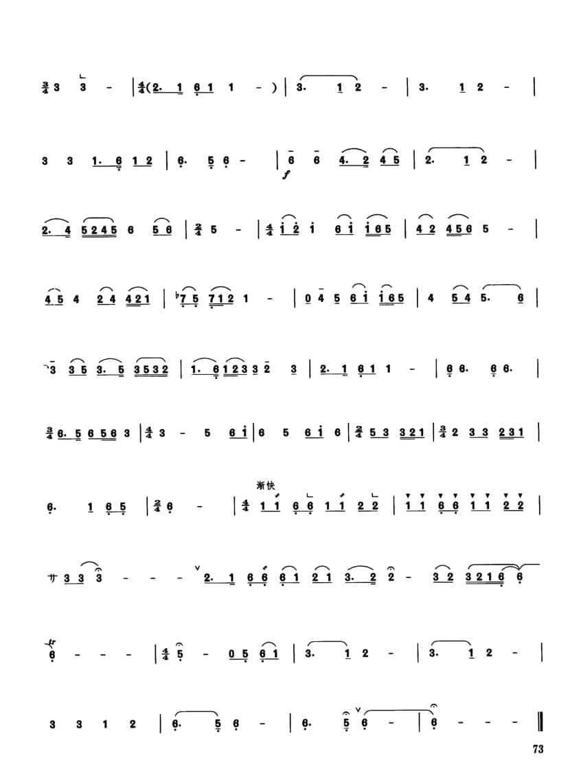 2021年中央音樂(lè)學(xué)院民樂(lè)系校考復(fù)試曲目管樂(lè)組管子-《陽(yáng)關(guān)三疊》
