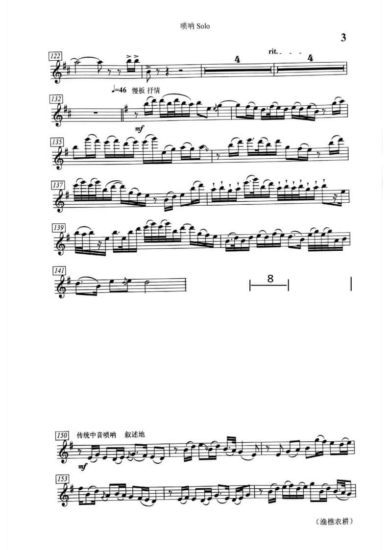 2021年中央音樂學(xué)院民樂系?？紡?fù)試曲目管樂組嗩吶-《漁樵農(nóng)耕》