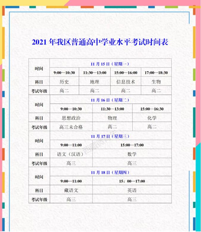 西藏:2021年普通高中學業(yè)水平考試報名階段工作順利結(jié)束