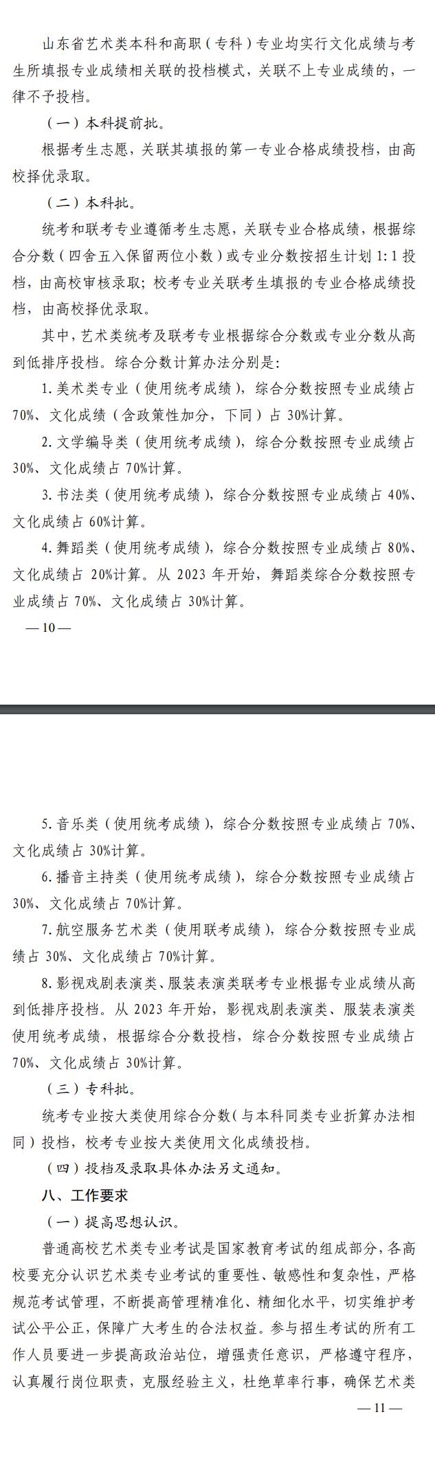 山東省教育廳關于印發(fā)《山東省2022年普通高等學校藝術類專業(yè)招生工作實施方案》的通知