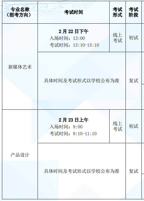2022年北京電影學(xué)院藝術(shù)類本科、高職校考時間