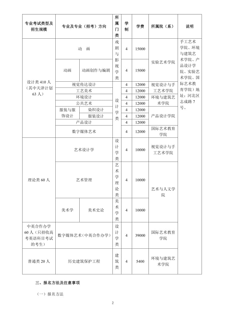 天津美術(shù)學(xué)院2022年本科招生簡(jiǎn)章
