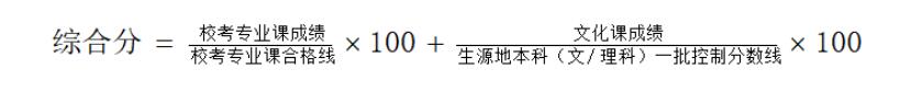 根據(jù)綜合分錄取
