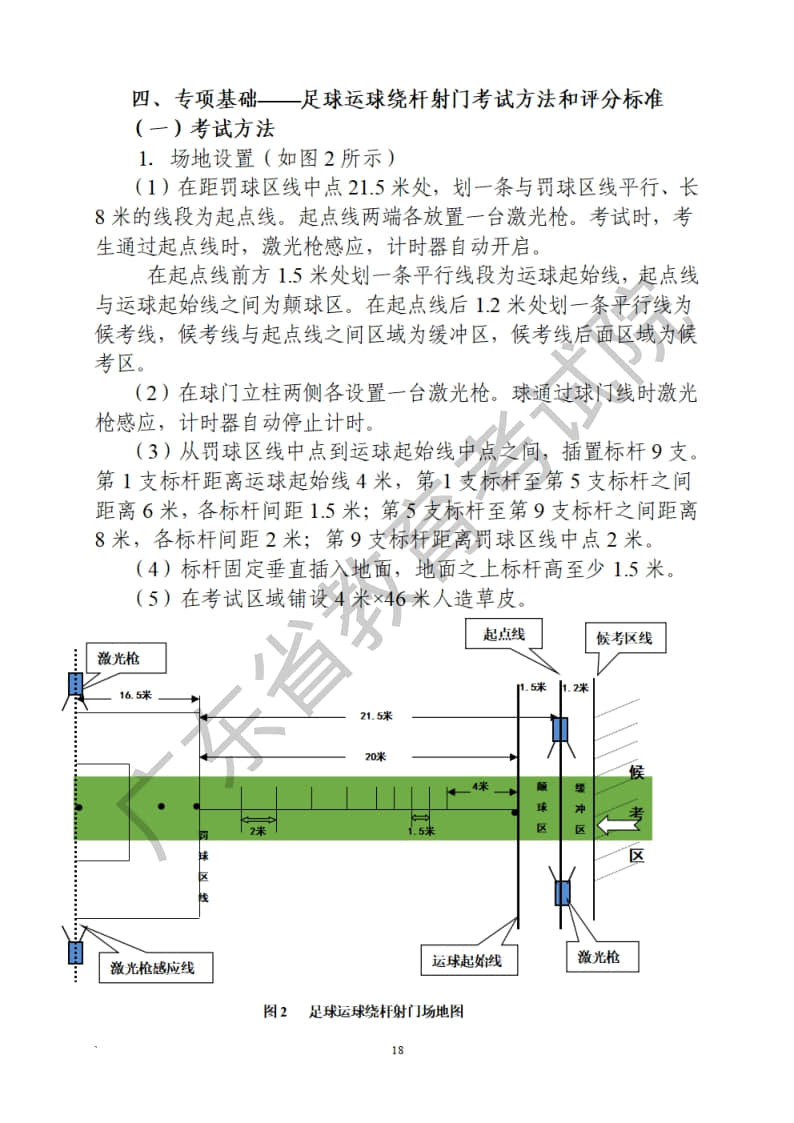 廣東省2023年普通高等學校招生統(tǒng)一考試體育術科考試科目和要求