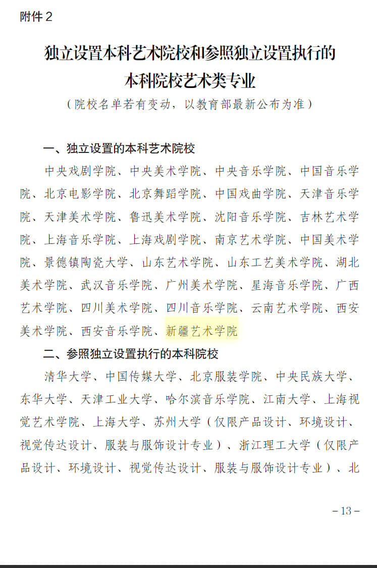 寧夏：關(guān)于做好我區(qū)2023年普通高校藝術(shù)類專業(yè)招生工作的通知