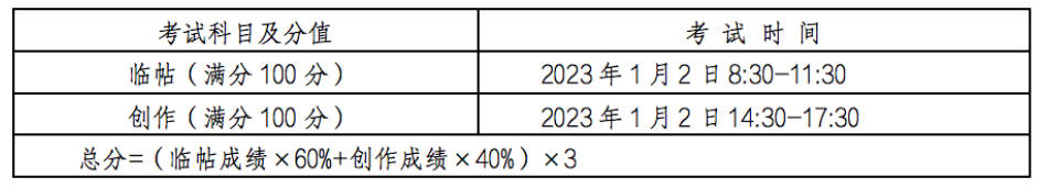 美術(shù)與設(shè)計學類（書法）