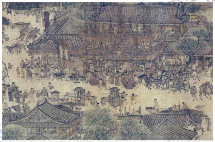 《清明上河圖》局部 北宋 張擇端 北京故宮博物院